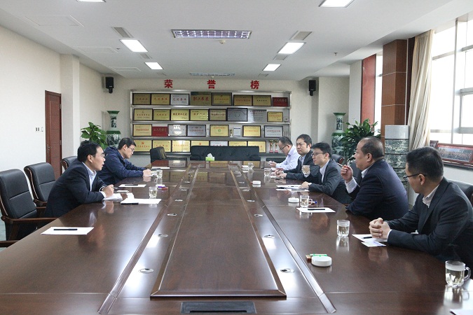 广发银行总行交易银行部副总经理雷鸣一行到齐润化工参观交流